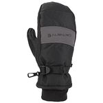 Carhartt Men's W.P. Waterproof Insulated Mitt, Black/Grey, X-Large