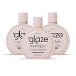 Glaze Super Gloss Sheer Glow Clear Conditioning - For All Hair Types & Colours, Including Treated - Transparent Hair Gloss for Boosting Colour, Shine & Hydration, 3 Pack