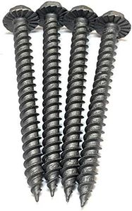 #10 x 2 Sheet Metal Screw; Hex Washer Head; 1/4" Drive; Sharp Point; Bronze; 50 Pack