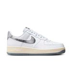 Nike Men's Air Force 1 '07 Basketball Shoe, White/Smoke Grey-beach-white, 12