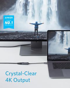 Anker USB-C to HDMI Adapter – 4K Ultra HD Display Converter