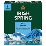 Irish Spring IcyBlast Cool Refreshment Deodorant Soap 113 g 3-Count Soap by Irish Spring