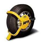 Maypole 13 -17 Inch Universal Wheel Clamp Suitable for Cars, Vans, Trailers, Caravans with Tyre Width 175 mm to 215 mm Diameter 450 mm to 650 mm, Yellow