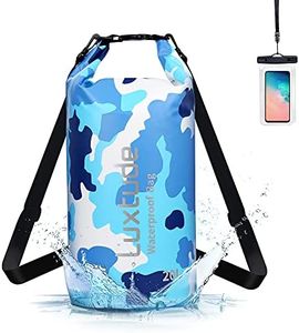 Luxtude Waterproof Dry Bag Backpack, 20L Roll Top Portable Dry Sack Waterproof Bag with Phone Case, Floating Waterproof Dry Bag for Kayaking, Swimming, Boating, Surfing, Hiking, Beach etc.