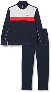 Champion Legacy Sweatsuits Powerblend Terry Color Block Chándal Deportivo, Azul Marino, S para Hombre
