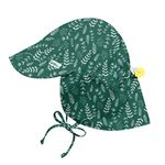 I Play Baby Boys' Flap Sun Protection Hat, Dark Green Ferns, 2-4 Years