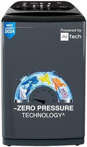 Godrej 8 Kg 5 Star Zero Pressure (0.02 MPa) Technology Fully-Automatic Top Load Washing Machine (2024 Model, WTEON ADA 80 5.0 FEFN GLGR, Glacial Grey, With Soft Close Lid)