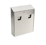 Sterling CIG2ST Wall Mounted Stainless Steel Cigarette Bin, 255 x 320 x 75 mm