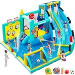 FINCOME Bounce House Double Slides 