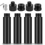 TaoAcc 4pcs Microphone Extension Tubes and 4pcs Mic Thread Adapter (3/8 Female to 5/8 Male and 5/8 Female to 3/8 Male), Mic Stand Extender for Desk Boom Arm and Microphone Stand