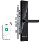 Elara Echo Lite Smart Door Lock, Fingerprint, Card, App, OTP, Keys, PIN Unlock, Alarm Alert, Bluetooth & WiFi, Black