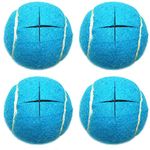 URBEST 4PCS Precut Walker Tennis Balls (Upgraded) for Furniture Legs and Floor Protection (Pink) (Light Blue)