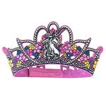 Liontouch Unicorn Princess Crown For Girls | Pink Pretend Play Foam Toy In Medieval Style For Toddlers With Flower Decoration | Dress Up, Cosplay & Royal Costumes for Kids – Size adjustable