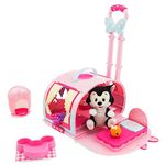 Disney Store Official Minnie Mouse Pet Carrier, 9 Pc., Playset Includes Pet Carrier, Figaro Soft Toy, Blanket and Care Essentials, Suitable for Ages 3+