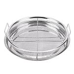 LEFUS Air Fryer Basket for Oven, Air Fryer Accessories, Baking Pan, Baking Tray, Air Fryer Basket Set Stainless Steel, Oven Air Fry Mesh Basket Set, Baking for Fries, Bacon, Chicken, 2-Piece Set