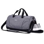 Gym Bag with Shoes Compartment and Wet Pocket,Sports Duffel Bag for Yoga/Swim,Travel Duffle Bag for Men and Women