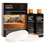 Furniture Clinic Leather Furniture Care Kit - Premium Cleaning Kit for Leather Sofas & Furniture - 250ml Leather Cleaner & Leather Conditioner – For All Types of Leather