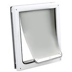 Pet Prime 2 Ways Locking Pet Flap Door For Dogs Pet Door with Transparent flap (Medium)