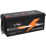 LiTime 12V 200Ah LiFePO4 Lithium Battery, Built-in 100A BMS, Max. 2.56kWh Energy, Grade A Cells, up to 15000 Cycles, Perfect for RV, Solar, Boat, Marine, Trolling motor, Van, Off-Grid Application