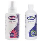 Nilaqua Patient Care Pack - Rinse Free Shampoo & Body Wash Foam 500ml | No Water - No Rinse Body Cleansing Foam and Towel Off Shampoo for Elderly and Hospital | Cleans and Conditions Hair & Skin