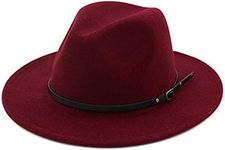 DRESHOW Women Vintage Wide Brim Fed