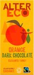 Alter Eco Dark Chocolate Orange Bar, Luxury Vegan Chocolate, Organic Chocolate & Fairtrade Chocolate, Tangy & Low Sugar Chocolate Bar, Eco Conscious Vegetarian Chocolate, GMO Free - 1 x 100g