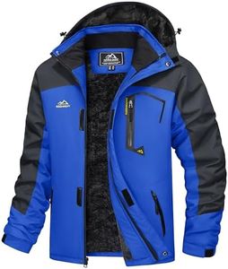 MAGCOMSEN Ski Jacket Men Winter Coats for Men Skiing Jacket Men Snowboard Jacket Snow Jacket Rain Jacket Rain Coats Warm Jacket Waterproof Jacket Blue