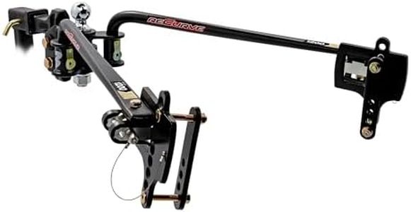Camco Eaz-Lift ReCurve R3 1,200lb Camper/RV Weight Distribution Hitch |-Features Adjustable Sway Control & Includes 2-5/16" Hitch Ball w/15,000lb Max Rating - 1,400lb Max Tongue Weight Rating (48753)