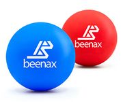 Beenax Massage Lacrosse Ball for Trigger Point, Muscle Knots, Deep Tissue, Myofascial Release, Yoga, Rehab, Physiotherapy - Pain Relief for Shoulders, Back, Neck, Foot, Body