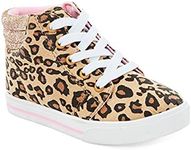 Simple Joys by Carter's Girls and Toddlers' Cora High-Top Sneaker, Leopard, 4 Toddler