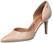 Calvin Klein Women's Gloria Pump, Barely Nude 110, 3.5 UK