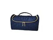 Travel Case Compatible with Dyson Airwrap Complete Styler and Attachments, Portable Storage Bag with Metal Hanging Hook for Airwrap All Models, Long Barrel, Hair Curler Accessories,Black (Blue)