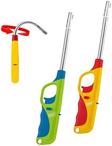 2 Encendedores de Cocina con Gas Precargado, Cuello Flexible Extendido, para Velas, Estufas de Gas, Camping Barbacoa