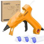 COMTO Hot Glue Gun with 30 Sticks, 20W Fast Preheating Mini Hot Glue Gun and Sticks Set for School Crafts DIY Arts and Quick Home Repairs, Yellow