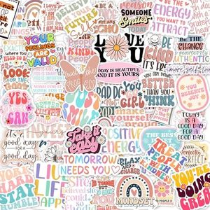 300PCS Motivational & Affirmation Stickers – for Vision Board, Positive Inspirational Decals for Water Bottles, Laptops, Planners, Journals, Scrapbooks & Teachers