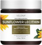 Velona Liquid Sunflower Lecithin by - 4 oz | Food Grade | Unbleached | Emulsifier, Stabilizer, Softener, Smoother, Wetting Agent | Use Today - Enjoy Results