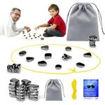 Magnetic Chess Game Stones, Magnetic Effect Chess Set Battle Chess, Educational Checkers Game, Portable Chess Board Party Supplies for Family and Travel Gathering (Black)