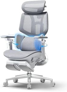 Hbada X7 Smart Ergonomic Chair, Office Chair, with Fully Automated Lumbar Tracking, 4D Adjustable Headrest, 720° Adjustable Armrests, Ventilated Seat Cushion, Swivel, Graphite Gray