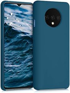 kwmobile Case Compatible with OnePlus 7T Case - TPU Silicone Phone Cover with Soft Finish - Teal Matte