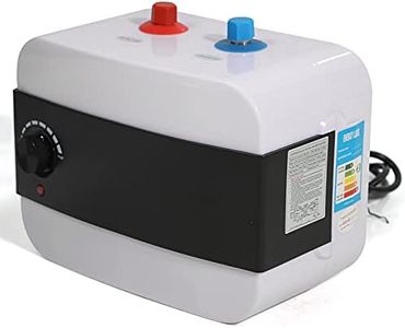 SuhoFutus Calentador de agua instantáneo, 1500 W, 6 L, calentador de agua instantáneo, mini calentador de agua instantáneo, para cocina (21,5 x 32,5 x 23,5 cm), color blanco