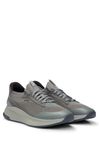 BOSS Mens TTNM EVO Slon TTNM EVO Trainers with Knitted Uppers Size 9 Dark Grey