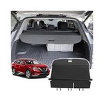 Vesul New Black Tonneau Cover Retractable Rear Trunk Cargo Luggage Security Shade Cover Shield for Nissan Murano 2015 2016 2017