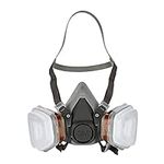 3M Spray Paint Respirator Half-mask 6002C with Removable Filters, Protection Level A2P2 against organic gases, vapours & dust, Reusable Respirator with Valve for easy breathing, 1 Kit (Mask & Filters)