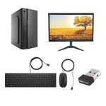 Desktop Assembled Core i3 3nd Gen | 20inch Monitor| PC for Home & Business (8 GB DDR3 Ram/256 GB SSD/WiFi/Bluetooth | Windows 10 pro with MS Office Black