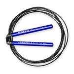 JerkFit Omega Speed Rope, Ultra Fast Jump Rope (Blue on Black)