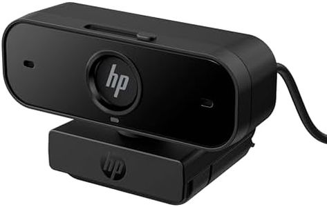 HP Webcam 430 FHD 1080p Auto Focus 360° Rotation Field of View up to 85° Dual Noise Cancelling Microphone Zoom Compatible Privacy Screen Black