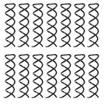 Spiral Hair Pin Spin Pin Spiral Hair Clip Spin Clip Bun Stick Pick for DIY Hair Style 20 Pack (Black)