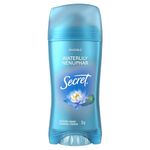 Secret Invisible Solid Antiperspirant and Deodorant, Waterlily Scent, 73 g