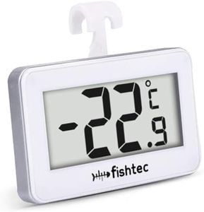 Termómetro de nevera electrónico - Triple sistema de enganche: gancho, soporte, magnético. Sonda integrada - Temperatura positiva y negativa - Grados Celsius y Fahrenheit
