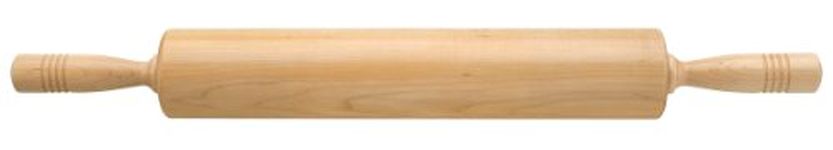 Fletchers' Mill Rolling Pin, Maple - 15 Inch, Professional Rolling Pin for Baking, Pasta, Pie, Cookie Dough, Made in U.S.A.